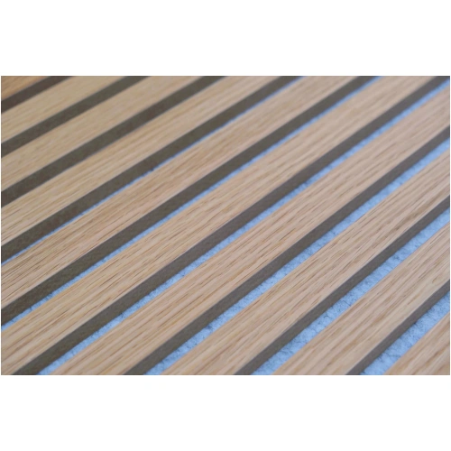 Akupanel Naturel Eiken 260 x 52 cm - Grijs Vilt