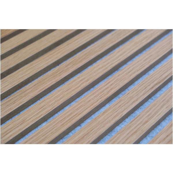 Akupanel Naturel Eiken 260 x 52 cm - Grijs Vilt