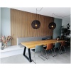 Akupanel Naturel Eiken 260 x 52 cm - Grijs Vilt