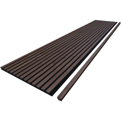 Eindlat Walnoot 3-zijdig fineer 260 cm