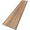 Akupanel Walnoot brede lat 260 x 60 cm