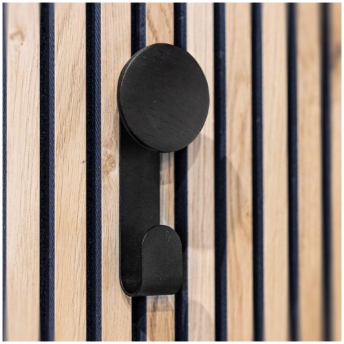 Hanger met haak - Diep Zwart